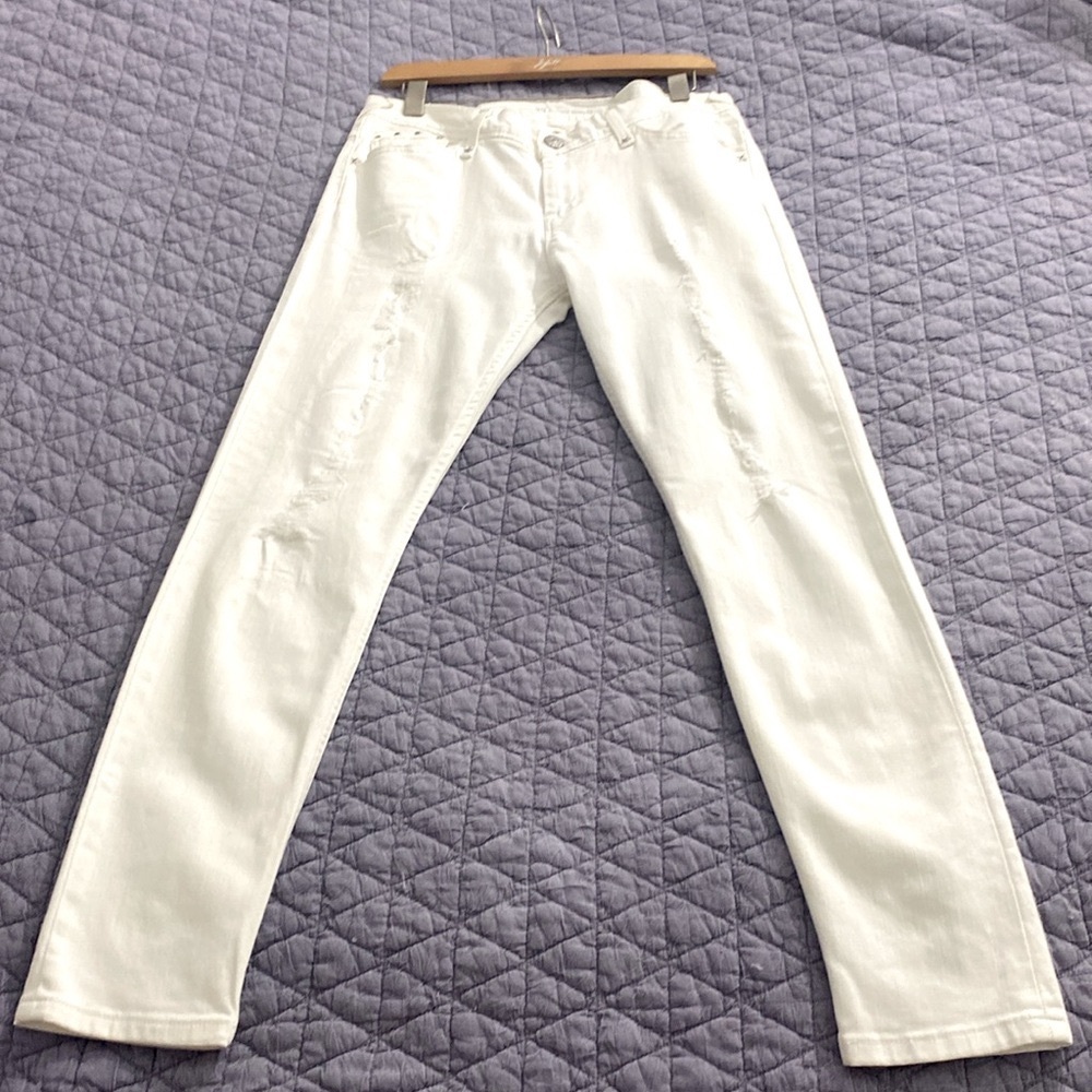Rare-Vintage Levi’s Boyfriend Skinny Straight Fit Distressed Denim Jeans - Picture 2 of 12
